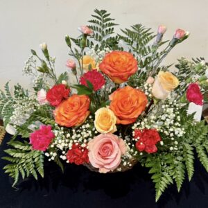 Roses with Carnations Falls - Sandy's Flowers and Gifts