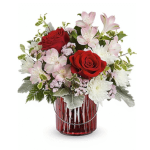 Romantic Red & Blush Valentine Bouquet