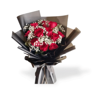 Elegant Love Hand-Tied Rose Bouquet