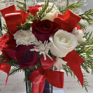 Red and White Roses Design